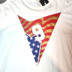 Nike Air Jordan Retro 7 Tinker Alternate Olympic USA Gold White SHIRT Men Sz XXL